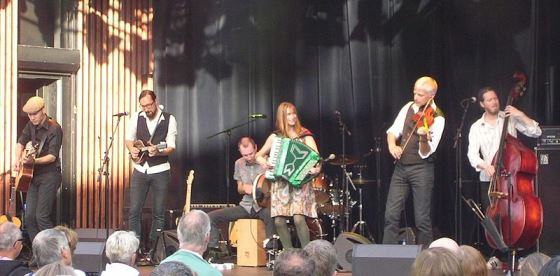 Szwedzka grupa West of Eden w parku Liseberga w Gteborgu 18 lipca 2013